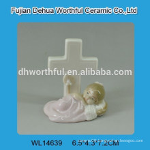 Creative baby design white ceramic decoration